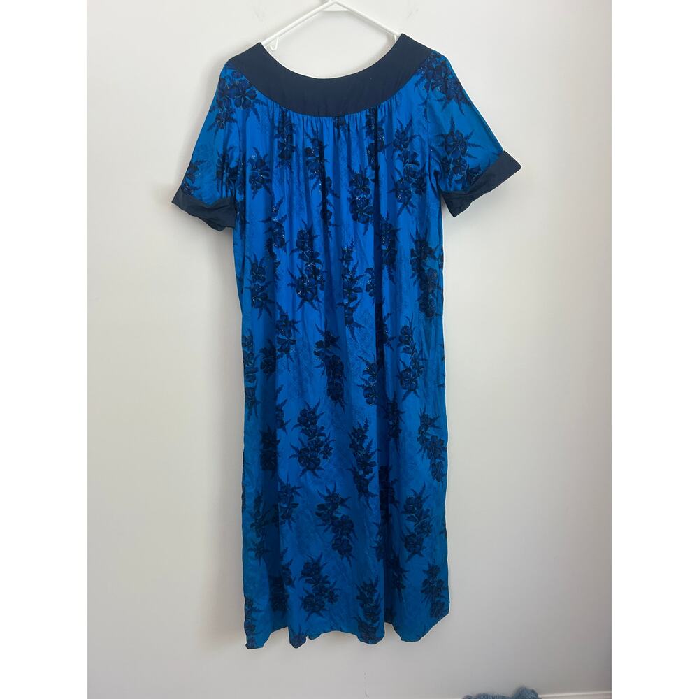 HooHawaii Blue Floral Dress S – Made in Hawaii Island Style - Picture 6 of 7
